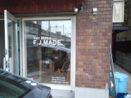 2014.9月　F.J.MADE様　　　お客様ご自身がデザインされた、ロゴマークです。素敵なレイアウトだと思います。